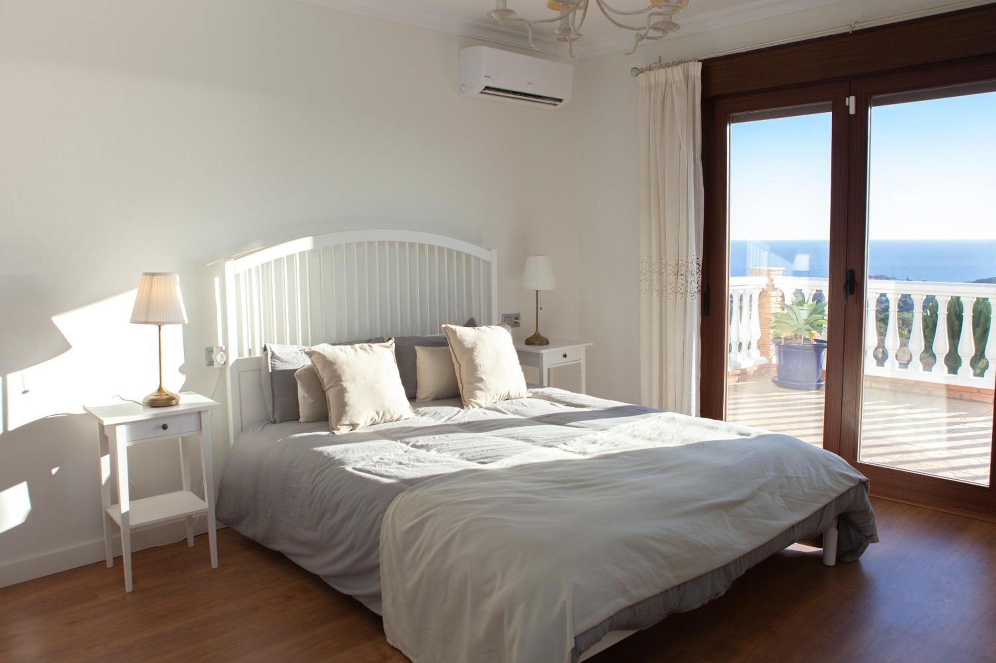 Villa El Palomar Azul With Pool And Sea View Benajarafe Exterior foto